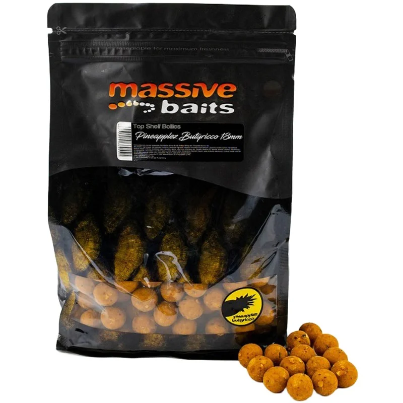 Kup online Kulki Massive Baits Top Shelf Boilies Pineapplez Butyricco 18m 1kg