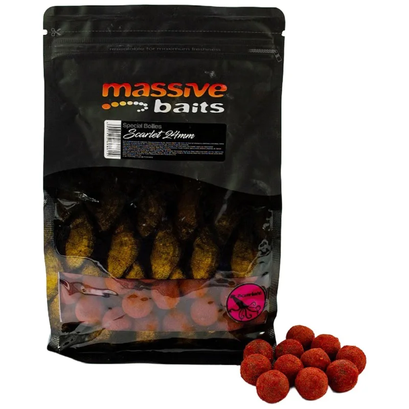 Hit cenowy Kulki Massive Baits Special Boilies Scarlett *Robin Red® 24mm 1kg