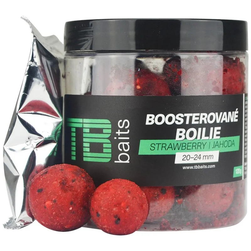 Kulki TB Baits/ Blazek Boosted Strawberry 120g 20-24mm Rabat