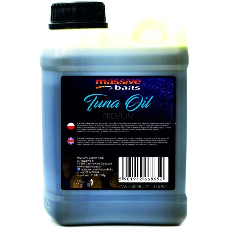 Liquid Massive Baits Tuna Oil Premium 1l Taniej