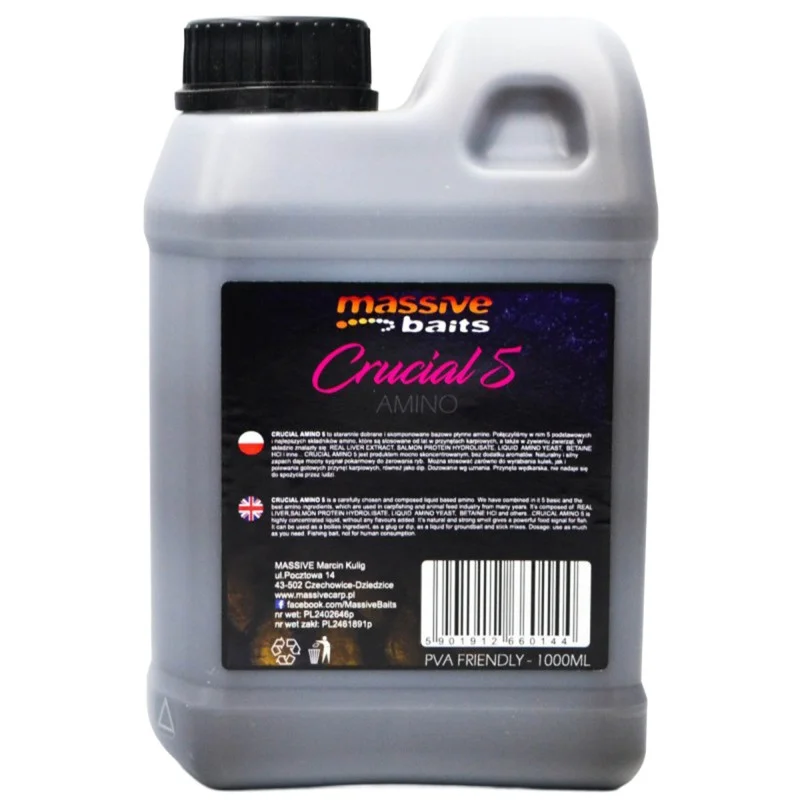 Liquid Massive Baits Crucial Amino 5 1l Nowość