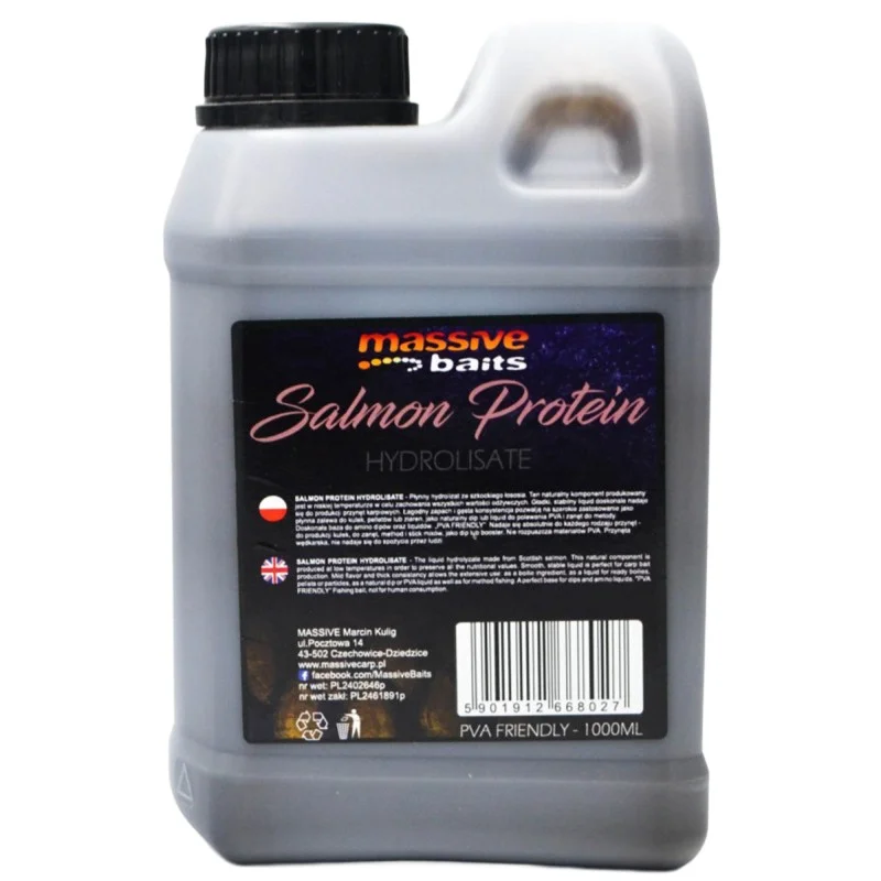Liquid Massive Baits Salmon Protein Hydrolisate 1l Wysoka jakość