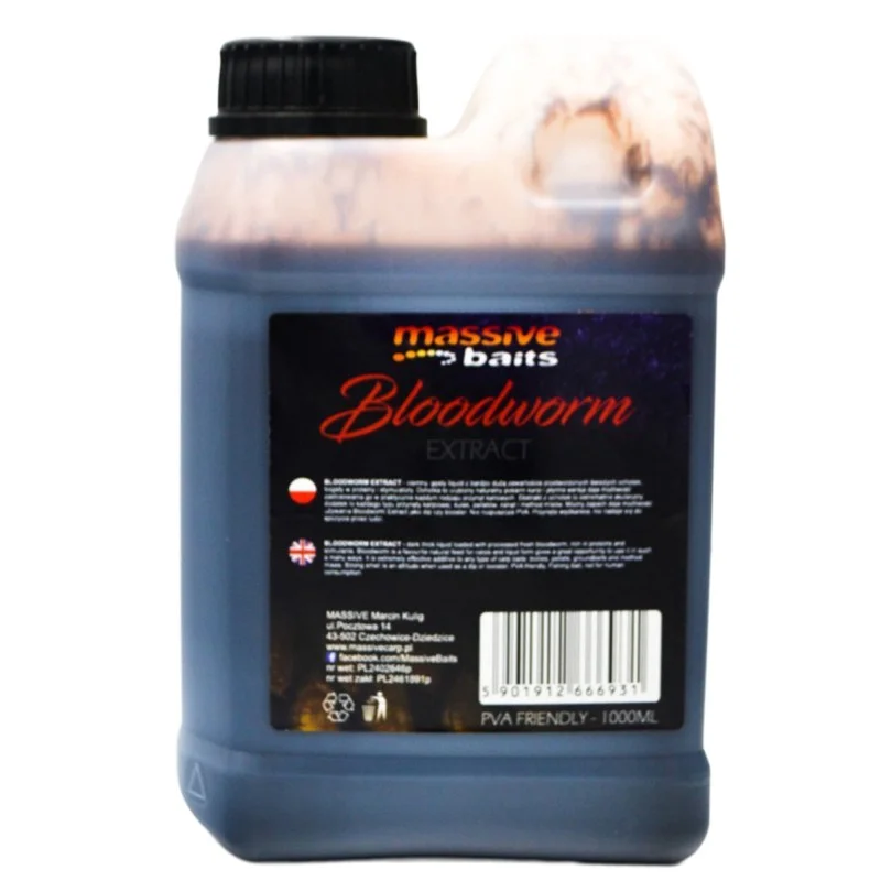 Liquid Massive Baits Bloodworm Extract 1l Ekspresowa dostawa