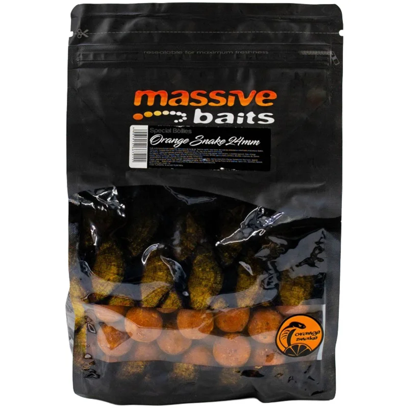 Kulki Massive Baits Top Shelf Boilies Orange Snake *Robin Orange® 24mm 1kg Hit cenowy