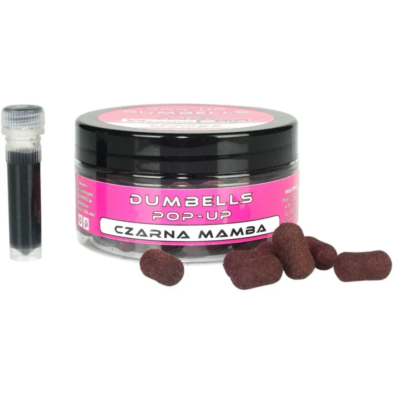 Kup online Kulki Warmuz Baits Pop Up Dumbells Czarna Mamba 10mm 100ml + Dopalacz