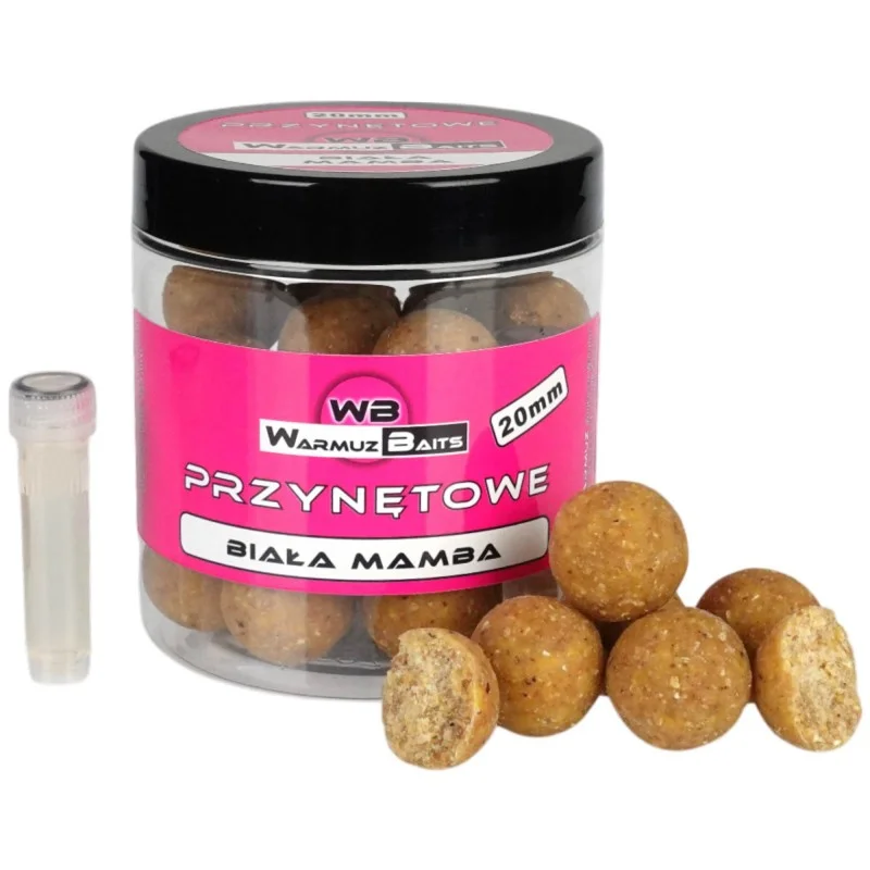 Kulki Haczykowe Warmuz Baits Biała Mamba 20mm 250ml + Dopalacz Hit cenowy