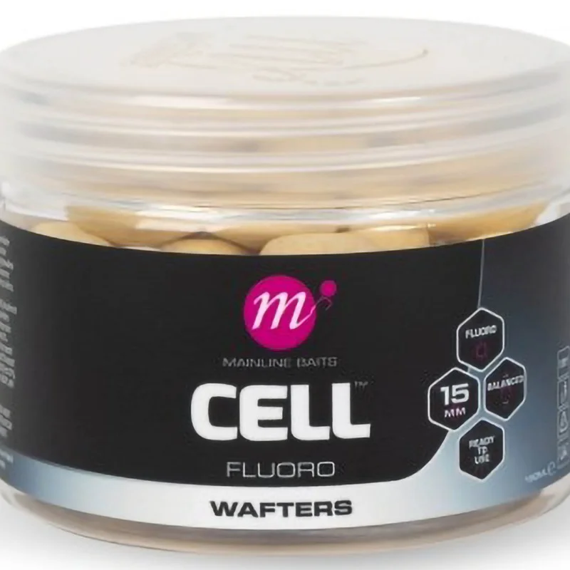 Kulki Mainline Cell Fluoro Wafters 13mm White Hit sprzedaży