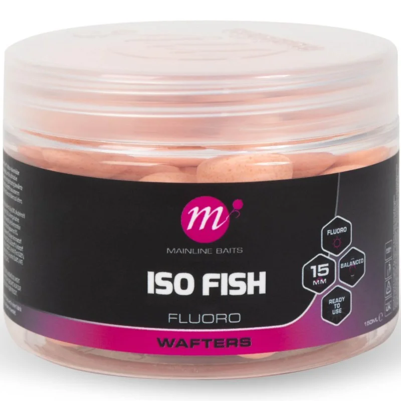 Wyjątkowa oferta Kulki Mainline ISO Fish Fluoro Wafters 15mm Pink