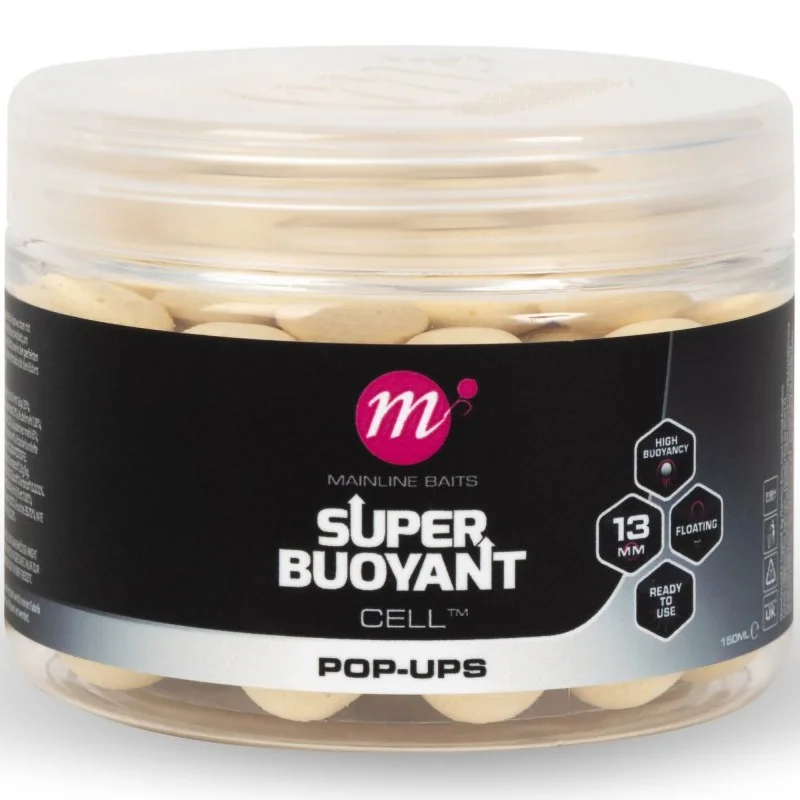 Kulki Mainline Cell Super Buoyant Pop-Ups 13mm White Nowość
