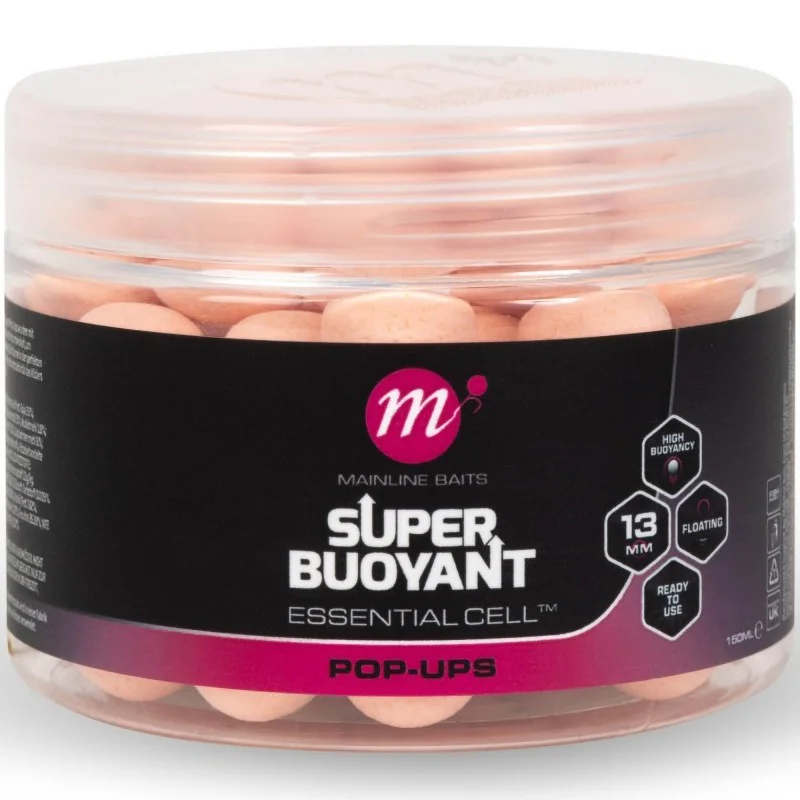 Kulki Mainline Essential Cell Super Buoyant Pop-Ups 13mm Pink Wysoka jakość