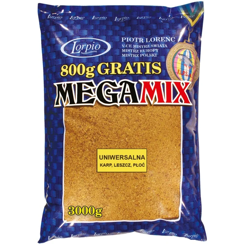 Bestseller Zanęta Lorpio Mega Mix Uniwersalna 3000g
