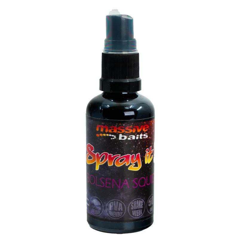 Tylko do końca tygodnia Spray Massive Baits SprayIT Bolsena Squid 50ml