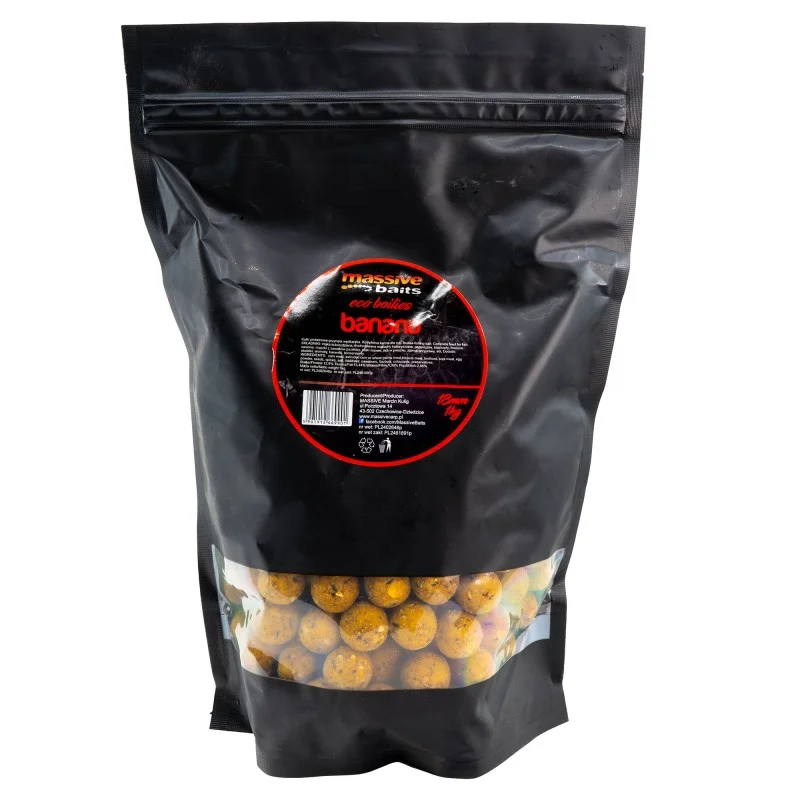 Kulki Massive Baits Eco Boilies Banana 18mm 1kg Nie przegap