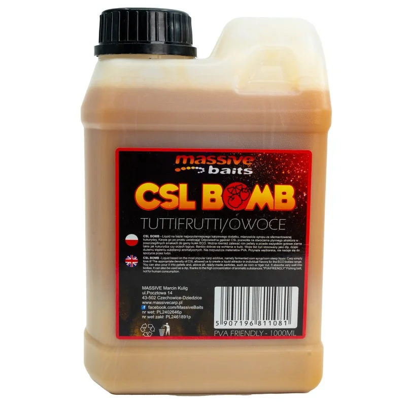 Liquid Massive Baits CSL Boomb Tuttifrutti 1l Cena promocyjna