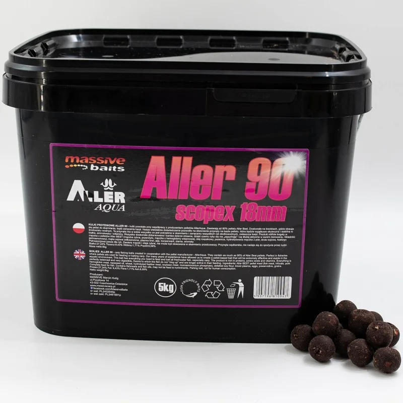 Kulki Massive Baits Aller 90 Scopex 18mm 5kg Wyprzedaż