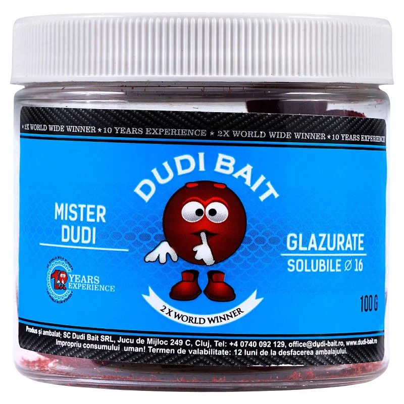 Wysoka jakość Kulki Haczykowe Dudi Bait Mister Dudi W Otoczce Szybko Pracujące 16mm 100g