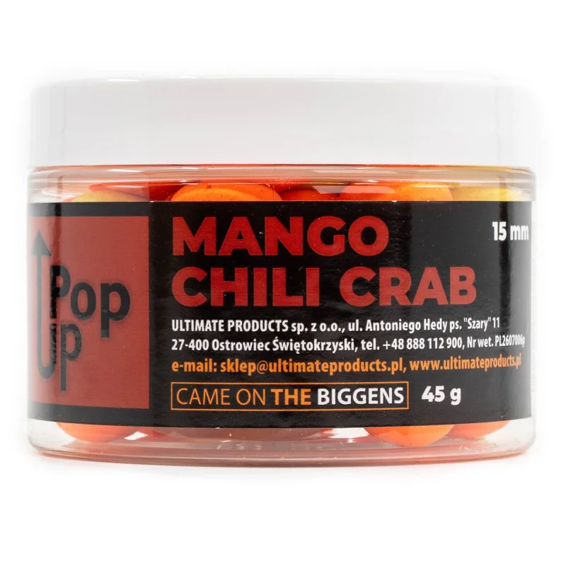 Kulki Ultimate Products Pop Up Mango Chili Crab 15mm Szybka dostawa