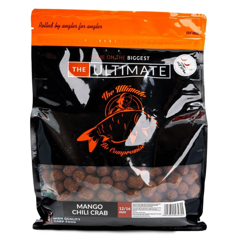 Kulki Zanętowe Ultimate Products Dumbell Mango Chili Crab 12/16mm 1kg Łatwy zwrot