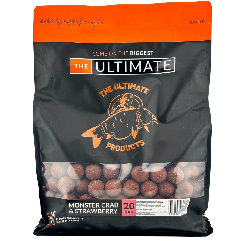 Kulki Zanętowe Ultimate Products Monster Crab & Strawberry 30mm 1kg Do wyczerpania zapasów
