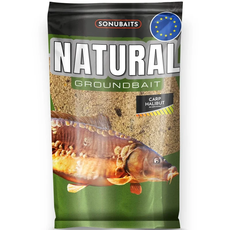 Ograniczona ilość Zanęta Sonubaits Natural Carp Halibut 1kg