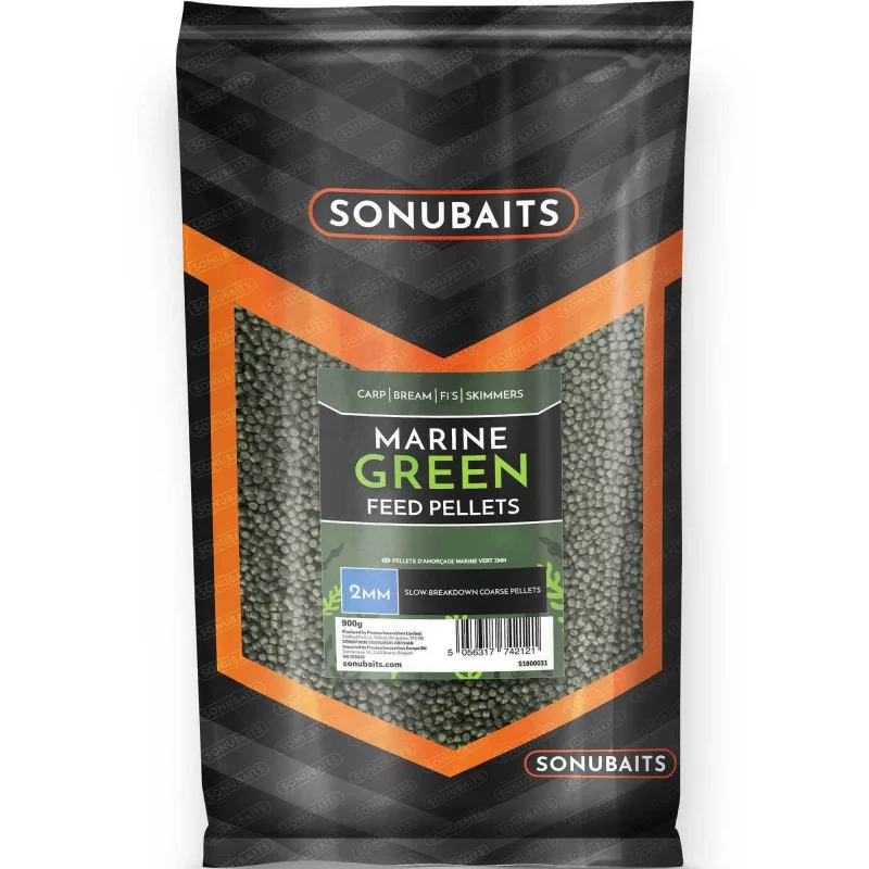 Super okazja Pellet Sonubaits Marine Green Feed Pellets 2mm 900g