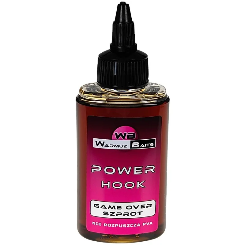 Hit sprzedaży Liquid Warmuz Baits Game Over Szprot Power Hook 90ml