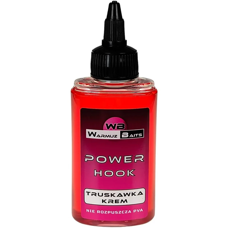 Hit cenowy Liquid Warmuz Baits Truskawka Krem Power Hook 90ml