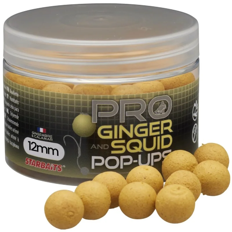 Kulki Starbaits Pro Ginger Squid Pop Up 12mm 50g Rabat