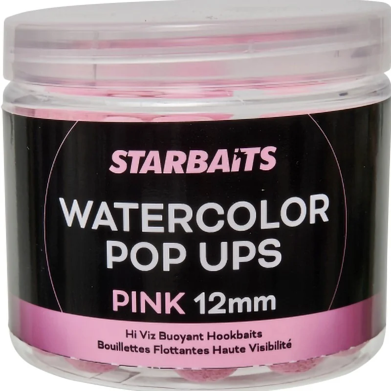 Kulki Starbaits Watercolor Pop Ups Pink 12mm 70g Hit sprzedaży