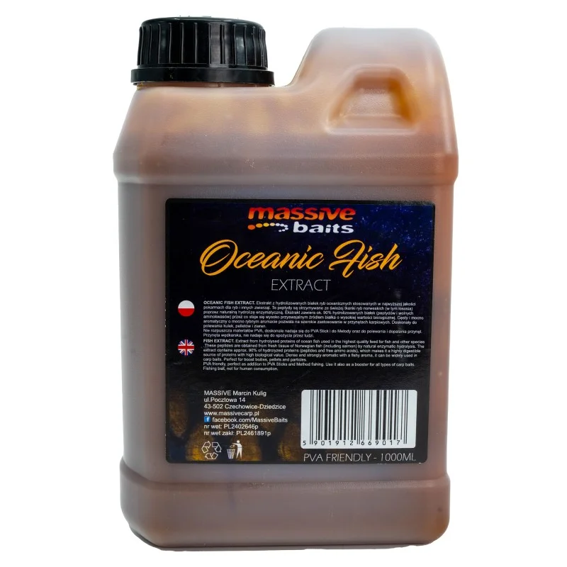 Wybór klientów Liquid Massive Baits Oceanic Fish Extract 1000ml