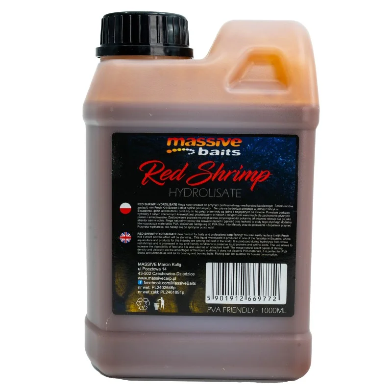 Liquid Massive Baits Red Shrimp Hydrolisate 1000ml Dodaj do koszyka