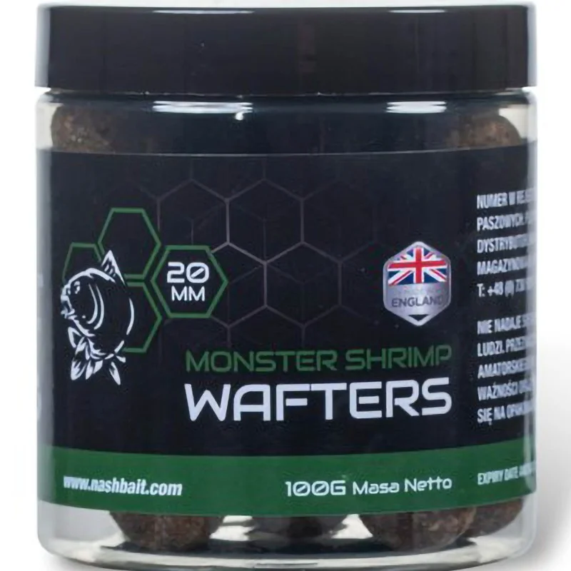 Kulki Nash Monster Shrimp Wafters 20mm 100g Niska cena