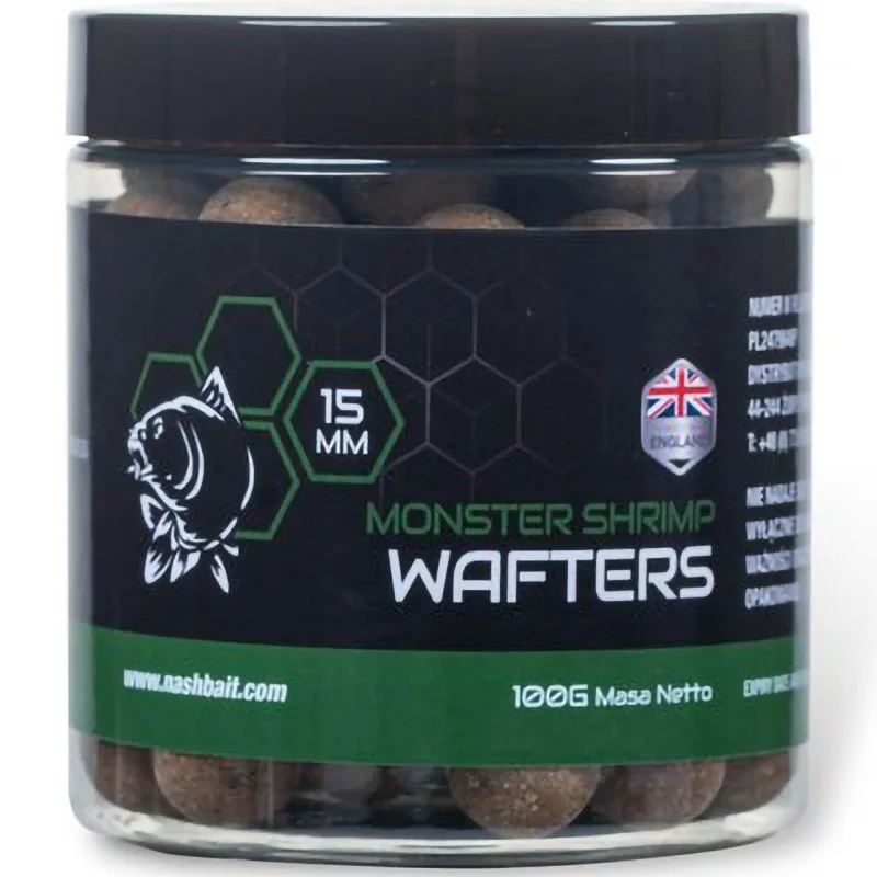 Taniej Kulki NashMonster Shrimp Wafters 15mm 100g