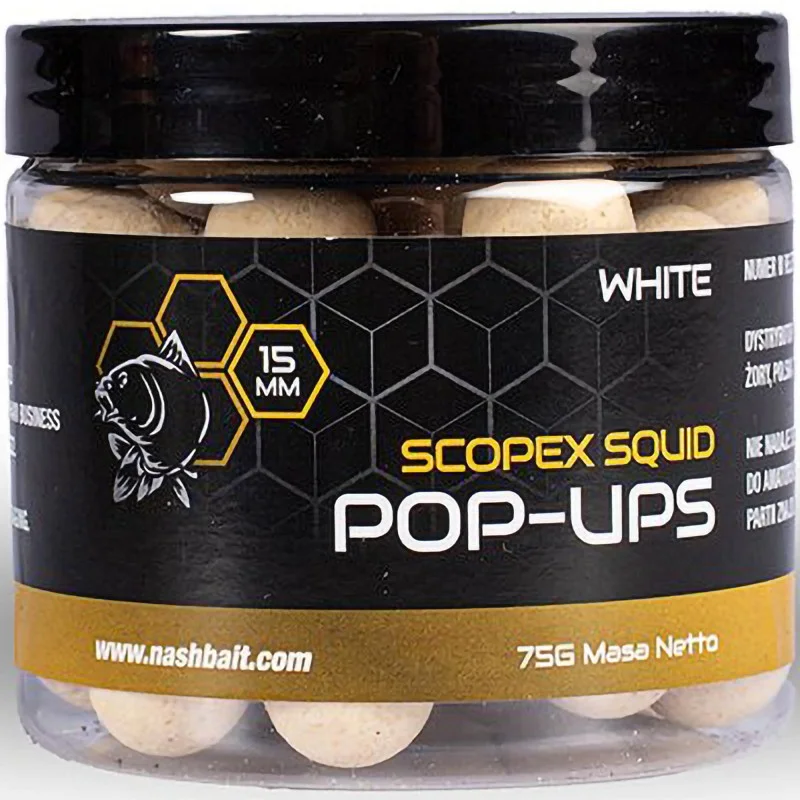 Kulki Nash Scopex Squid Pop Ups 12mm 75g White Okazja