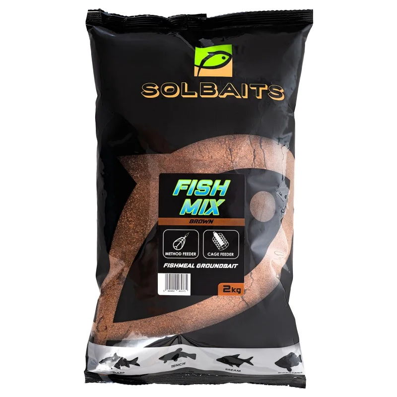 Okazja Zanęta Solbaits Fish Mix Brown 2kg