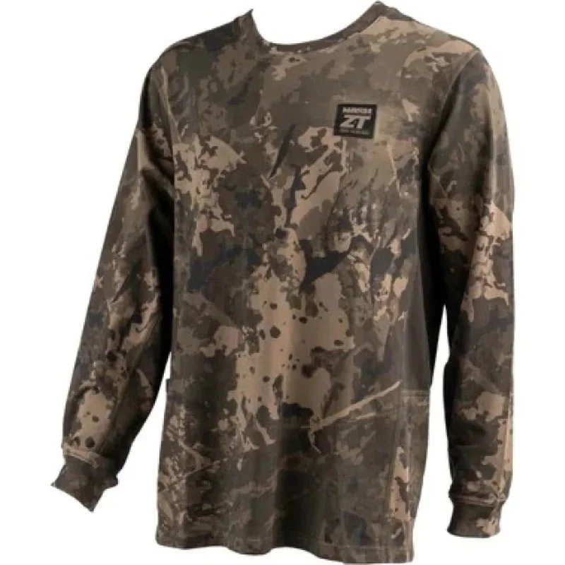 Dostępne od ręki Koszulka Nash ZT Lite Luxe Long Sleeve T Shirt Camo - XL