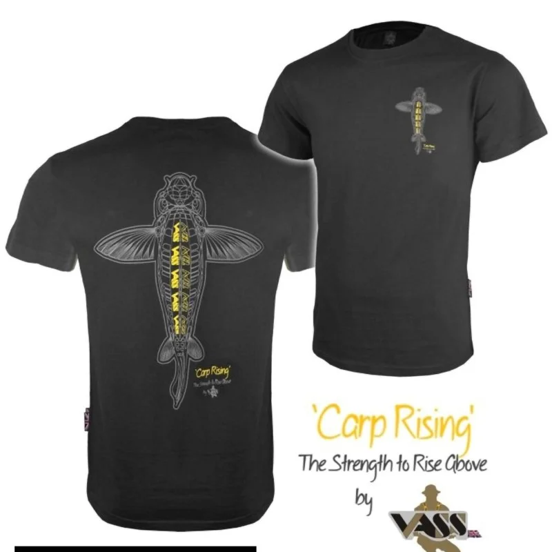 Koszulka Vass V1859 'Carp Rising' T-Shirt Black - XXL Obniżka ceny