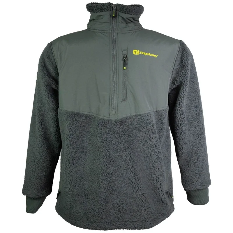 Łatwy zwrot Bluza Ridge Monkey APEarel ThermaPro Sherpa Fleece Green - XXXL