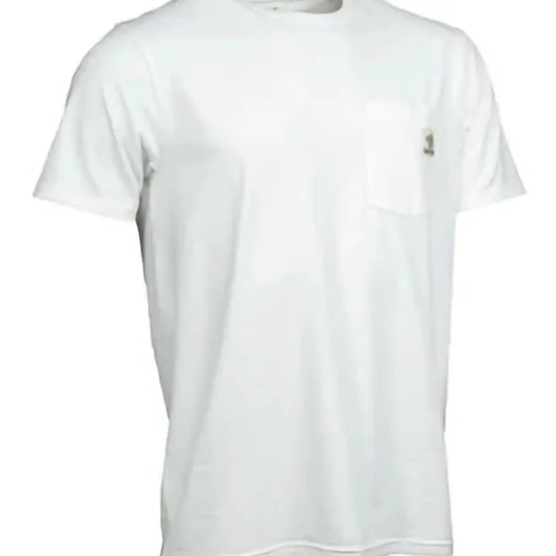 Tani Koszulka Nash Make It Happen Badge Pocket T Shirt Ecru - XXL