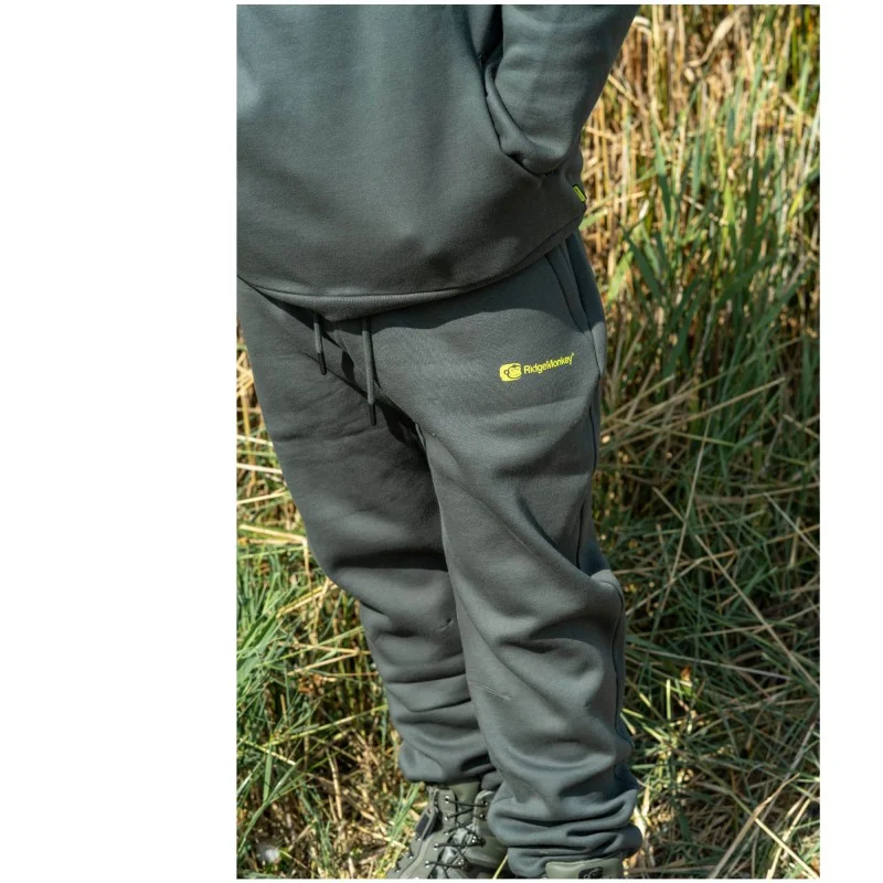 Darmowy zwrot Spodnie Ridge Monkey APEarel ThermaPro Heavyweight Joggers Green - L