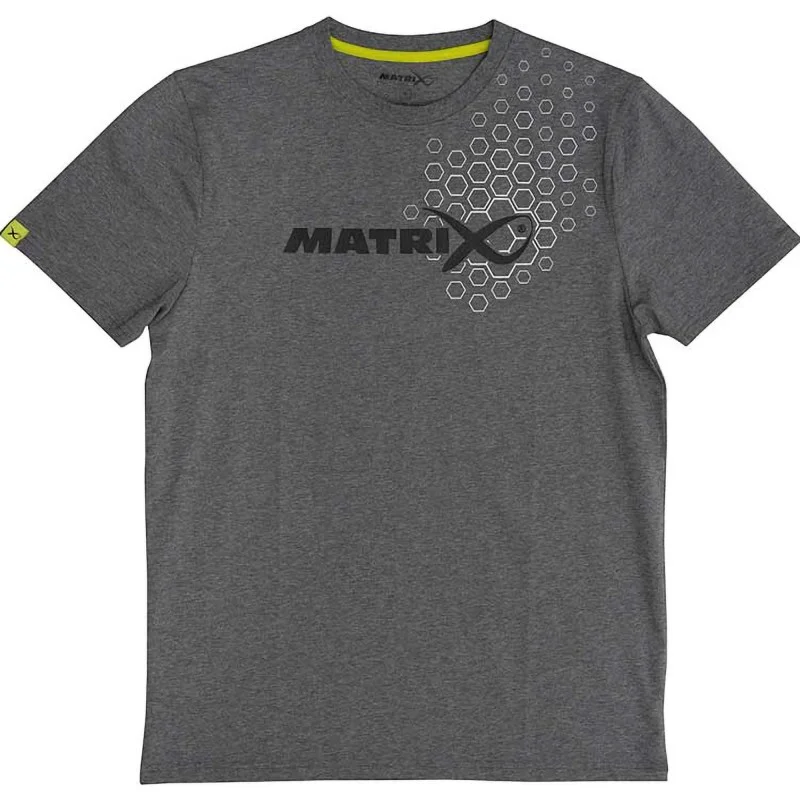 Nowość Koszulka Matrix Hex Print T-Shirt Grey - S