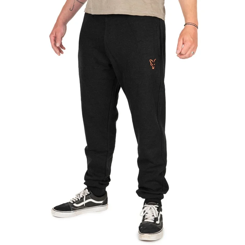 Zniżka Spodnie Fox Collection Joggers Black & Orange rozmiar 2XL