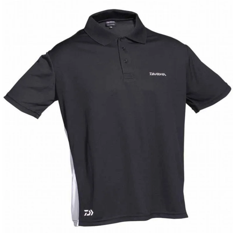 Koszulka Polo Daiwa D-VEC Polo T-shirt Black - XXL Popularny