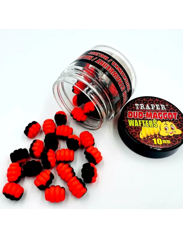 Nowy Wafters Traper Maggot DUO 10mm Truskawka/Halibut