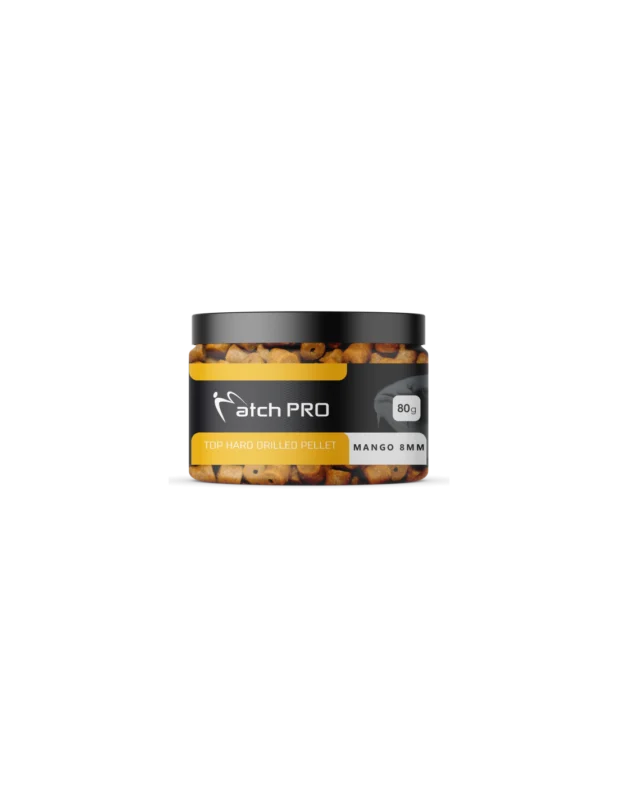 Pellet haczykowy MATCHPRO Mango Hard Drilled 12mm Popularny