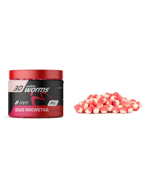 Wysoka jakość Wafters MATCHPRO Worms 3D Duo Krewetka 8mm 20g