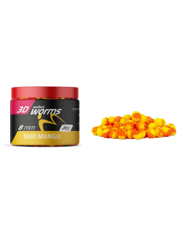 Wafters MATCHPRO Worms 3D Duo Mango 8mm 20g Hit cenowy