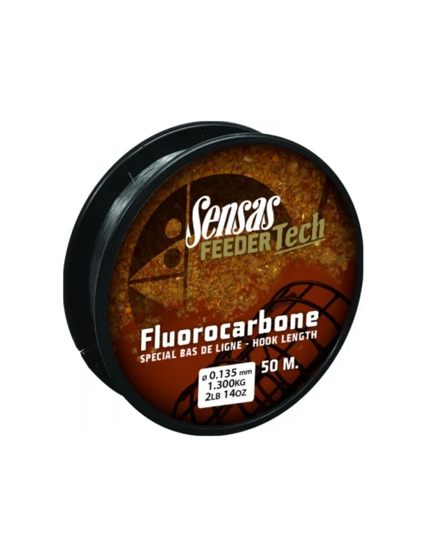 Łatwy zwrot Fluorocarbon SensasFeeder Tech 50m/0.156mm