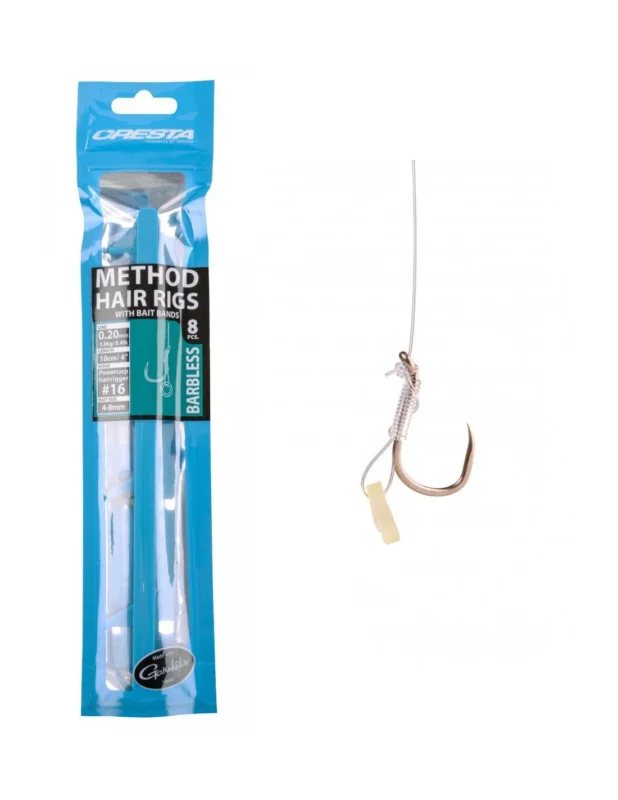 Przypony Cresta METHOD BARBLESS z gumka 10/ 0.26mm Wyjątkowa oferta