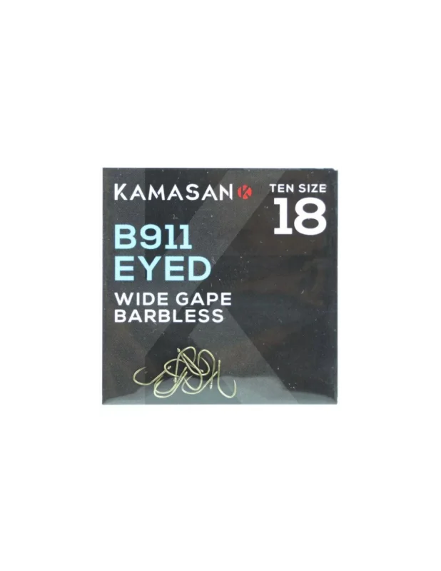 Haczyki Kamasan haczyki KAMASAN B911 Barbless Eyed Bestseller